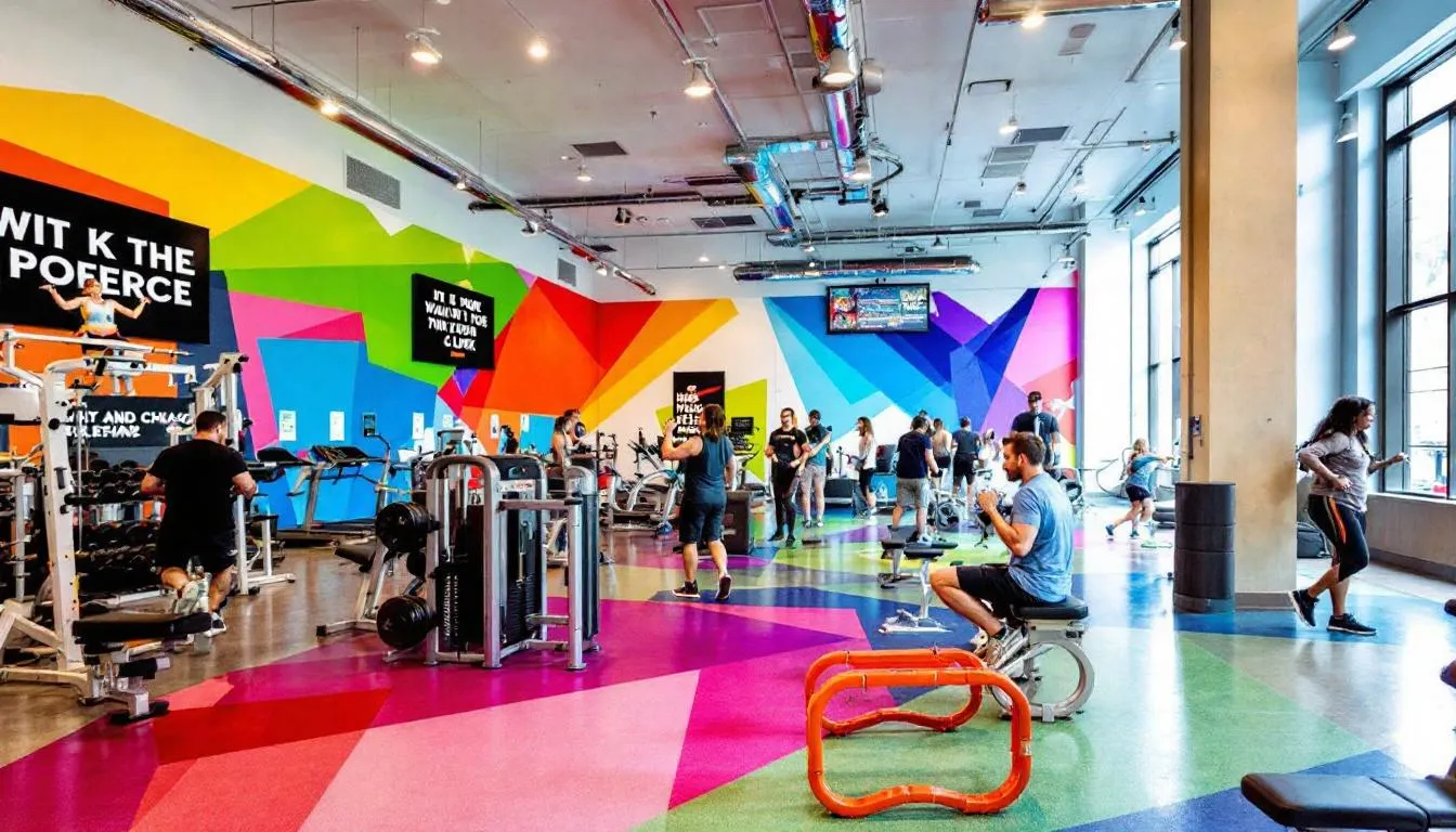 A view of Midtown Athletic Club showcasing its fitness facilities.